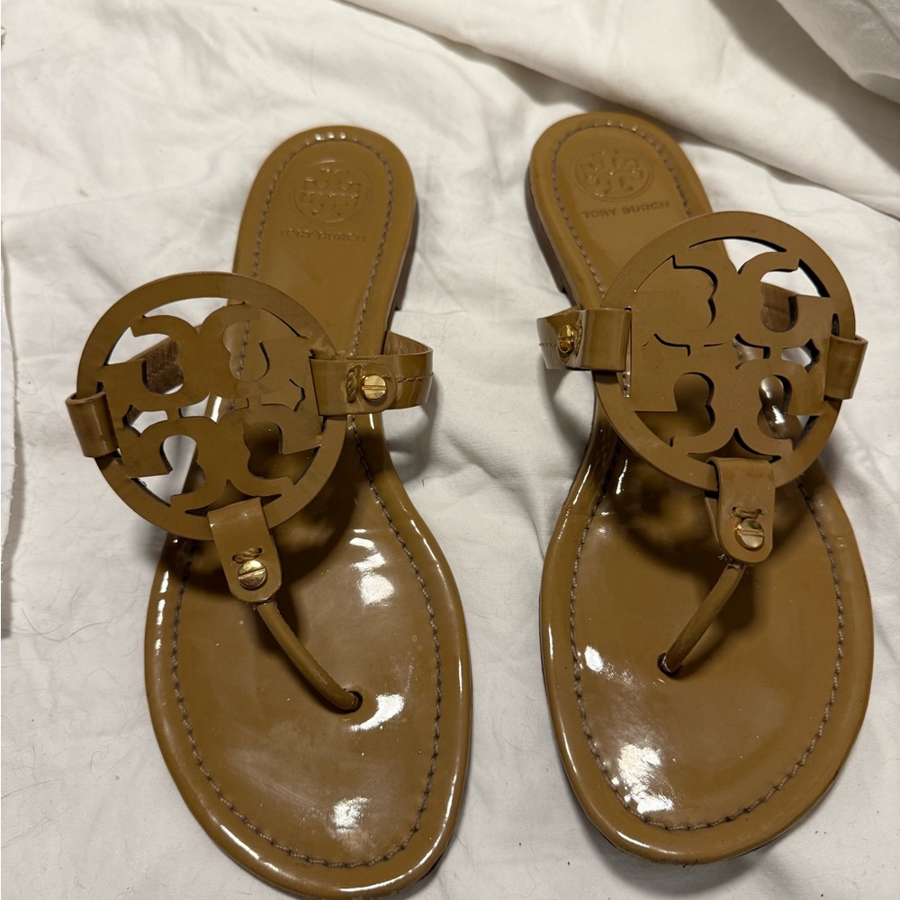 Tory Burch Tan Leather Sandals